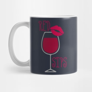 Red Lips & Wine Sips Mug